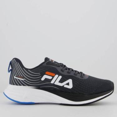 Imagem de Tênis Fila Racer Curve 2 Preto e Laranja, 41