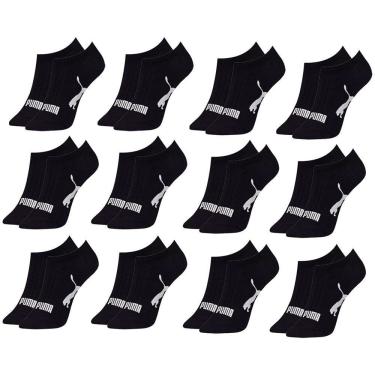 Imagem de Kit 12 Pares de Meias Puma Sapatilha Esportiva Feminina