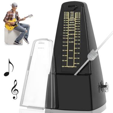 Imagem de Metrônomo Mecânico, Metrônomo Universal para Guitarra, Bateria, Piano, Violino e Outros Instrumentos, Metrônomo Mecânico Analógico, Temporizador Musical de 40 a 208 Batidas