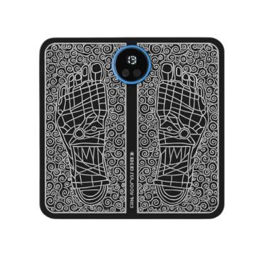 Imagem de Massageador Elétrico para Pés com Estimulador Muscular - Alívio de Dores, Circulação e Relaxamento Diário, Portátil, Carregamento USB, Uso em Casa ou Trabalho