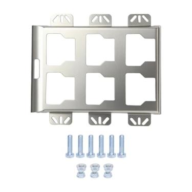 Imagem de Fenteer Placa de montagem para caçamba de caminhão, de organização para montagem no chão da parede, suporte resistente para caixa de ferramentas,