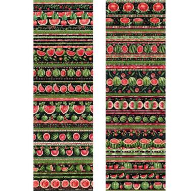 Imagem de Tecido Tricoline Digital 100% algodão - Barrado 55x75 cm Melancias - F