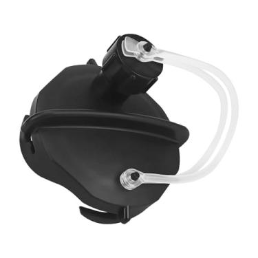 Imagem de WKZO Tampa de esgoto de 9 cm com conexão de mangueira, tampa de tanque de resíduos RV à prova de vazamento para campistas e trailers (preta