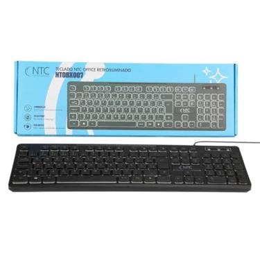 Imagem de Teclado NTC Office, Retroiluminado, ABNT2, Anti Respingos, Slim, Cabo 1,5m