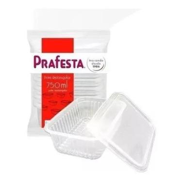 Imagem de 2X Pote Descartável 750Ml Freezer Microondas Marmita - 24 Un