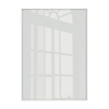 Imagem de Porta-Retratos Magnéticos Quadro Moldura 50x70 Caixa Alta Grande Com Vidro ou Acetato Certificado Caixa Alta Esteticamente Agradável Altamente Decorativo(Branco,Vidro)