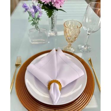 Imagem de 2X Kit 6 Guardanapos Em Oxford 40X40 Corte Laser Várias Core