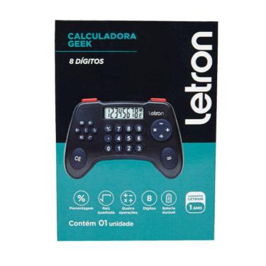 Imagem de Calculadora De Bolso 8 Digitos Geek Controle Joystick Letron