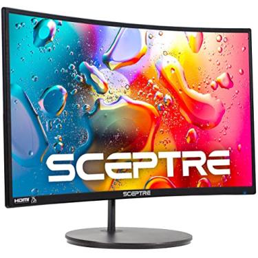 Imagem de Sceptre Monitor curvo para jogos de 61.0 cm 1080p R1500 98% sRGB HDMI x2 VGA embutidos, VESA para montagem na parede, máquina preta (série C248W-1920RN)