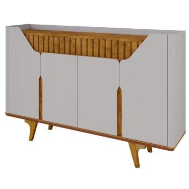 Imagem de Balcão Buffet 4 Portas Tamisa 160 Cm Bechara Off White Cinamomo - BECH