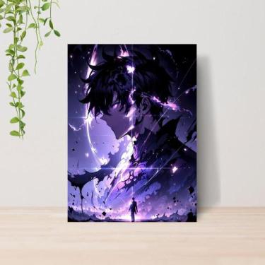 Imagem de Quadro Solo Leveling Anime A4  Placa MDF 04 - Lomi Art