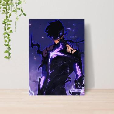 Imagem de Quadro Solo Leveling Anime A4  Placa MDF 11 - Lomi Art