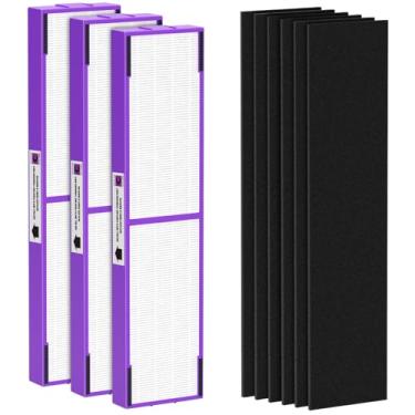 Imagem de FLT5250PT Filtro de substituição HEPA verdadeiro C Pet, compatível com purificadores de ar Germ-Guardian AC5250PT, AC5000E, AC5300B, AC5350W, AC5350B, CDAP5500, 3 filtros HEPA e 6 pré-filtros