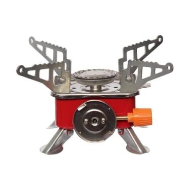 Imagem de Fogão portátil dobrável Fogão a gás para acampar, viajar e pescar
