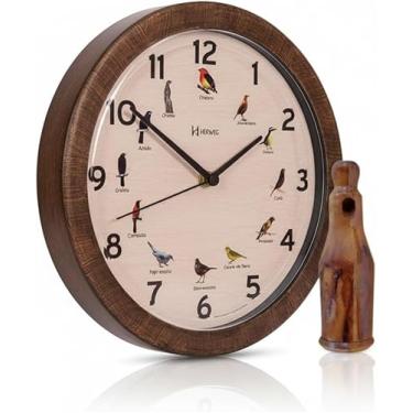 Imagem de Apito Profissional em Madeira Rola Modelo 21 + Relógio Pássaros Aves