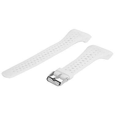 Imagem de Generic Pulseira de Silicone de Substituição de Pulseira de Relógio para M400/M430 – Ajustável e Confortável para Uso Diário (Branco)