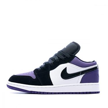 Imagem de NIKE Tênis feminino de cano baixo, Branco, preto, roxo, 5.5 Big Kid