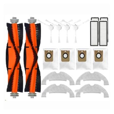 Imagem de Compatible With Dreame D10 Plus RLS3D Compatible With Xiaomi D10 Plus Robot Vacuum Cleaner Main Brush Side Brush Hepa Filter Mop Pad Dust Bag Spare Parts(Light yellow)