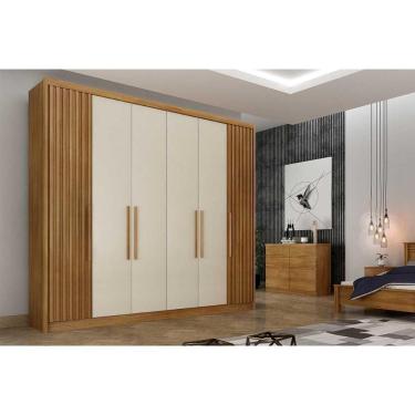 Imagem de Guarda Roupa Casal 6 Portas (2 Ripadas) E 6 Gavetas Bolonha/santoro Cumaru/fendi 25 - Novo Horizonte