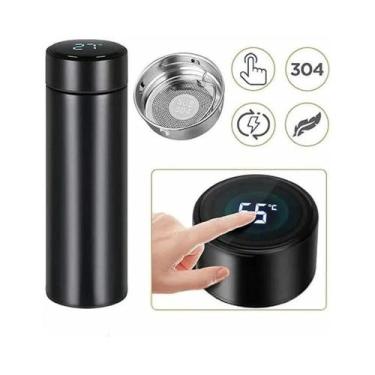 Imagem de Garrafa Térmica 500 ML Com Led - Generica