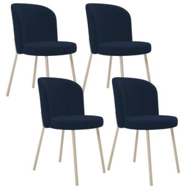 Imagem de Kit 04 Cadeiras Para Sala De Jantar Cozinha Estofada Gavi Arena L02 Su
