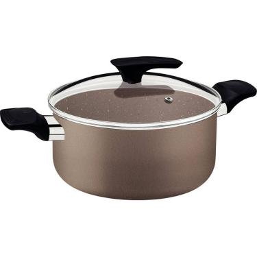 Imagem de Caçarola Tramontina Antiaderente Milazzo 28Cm Amêndoas