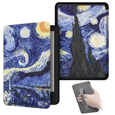Imagem de Akacy Capa padrão pintado com alça para Kindle paperwhite de 15.2 cm 11 geração (2022/2024, modelos C2V2L3 e RS23CV). Capa traseira de borracha TPU (1)