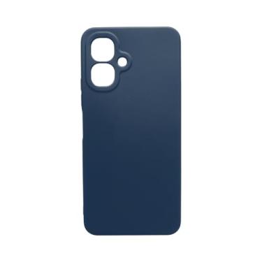 Imagem de Capa Colorida Para Celular Infinix Smart 10 Capinha Protetora Silicone (Azul-Marinho)