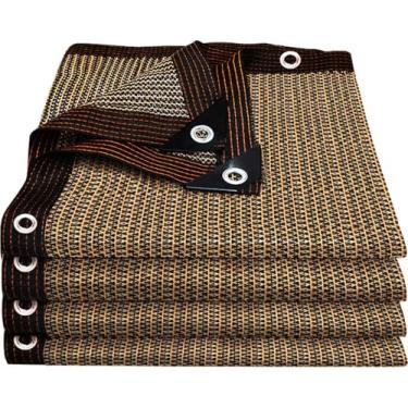 Imagem de Pano de sombra para jardim, 80% lona de malha com ilhós pano de sombra para estufa, pátio, vegetais, cobertura de plantas e galinheiros, rede de sombra de café para jardim ao ar livre
