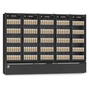 Imagem de Auto Serviço Vanguard Extra Frio 5 Portas Vidro Aquecido Preto Asvef5p 220V Refrimate