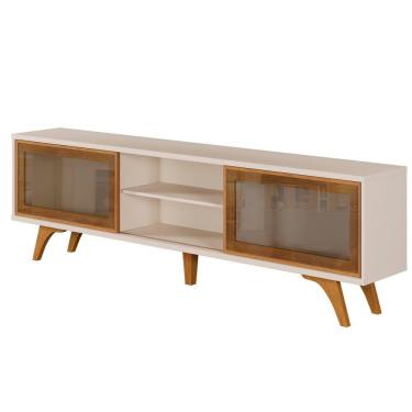 Imagem de Rack Vitrum 2 Portas De Correr 218 Mavaular Off White