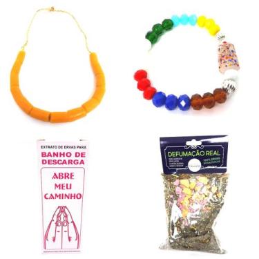 Imagem de Fio de Coral Africano Segui Candomblé Orixá Pulseira Banho Ervas Defum