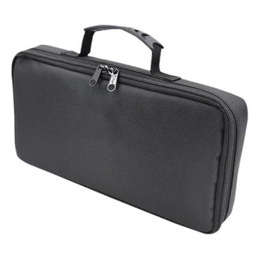 Imagem de Generic Bolsa para guardar fichas de jogos, ideal para jogos de, com fecho de zíper, portátil e profissional, com 7 compartimentos.