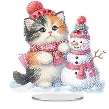 Imagem de SHLUHA Kits de arte de diamante para adultos, design de boas-vindas, pingente de acrílico para pendurar em formato especial, mosaico de cristal, decoração de janela de porta de parede com corrente