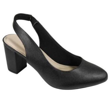 Imagem de Scarpin Modare Ultraconforto Sapato Slingback 7377.120 Cor:Preto Float