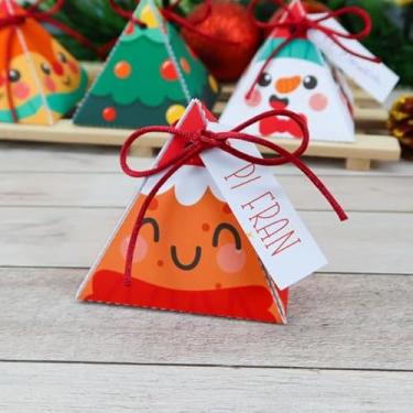 Imagem de Caixa de Natal,Caixa Lembrancinha de Natal Porta Bombom，Embalagem para Presente(Opção 2,30)