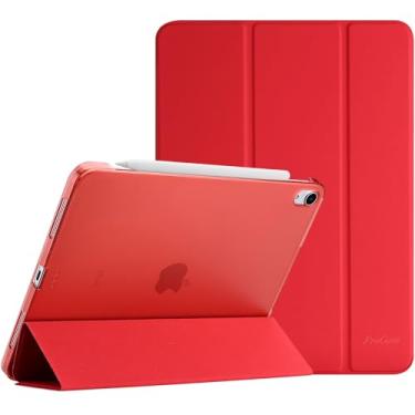 Imagem de ProCase Capa inteligente para iPad Air 11 polegadas M2 2024 Air 6th /10.9 Air 5th 2022/Air 4th 2020, capa protetora para iPad Air 6 5 4 geração - vermelha