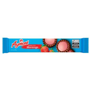 Imagem de Biscoito Aymoré Tortini Sabor Chocolate e Recheio de Morango 90g