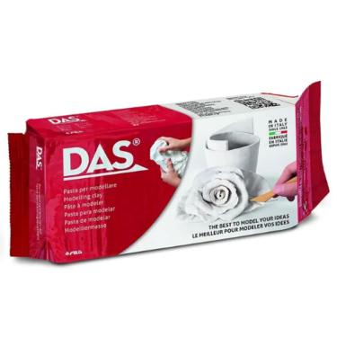 Imagem de Massa Das de Ceramica Fria para Modelar Branca 1kg Artesanato