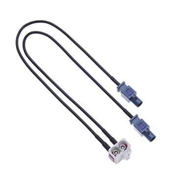 Imagem de Adaptador de antena de carro duplo Fakra da Keple, conector aéreo de veículo duplo Fakra para rádios de 3ª geração em RCD, RNS310, RNS, rádio MFD, adaptador duplo Fakra