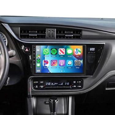 Imagem de Rádio 8Core 6G + 128G para Toyota Corolla 2017 2018 2019 estéreo automotivo com 5.0 Bluetooth, carro sem fio, DSP 46EQ, Android Auto 5GhzWiFi 9 polegadas 1280x720 IPS tela sensível ao toque 63UIs
