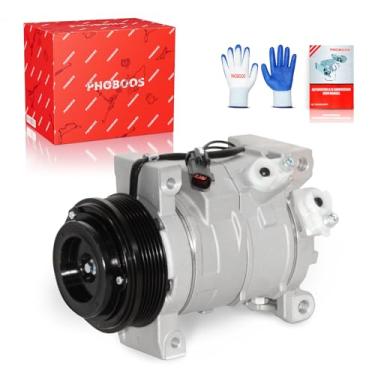 Imagem de PHOBOOS Compressor A/C com embreagem compatível com Chrysler Town & Country 2008-2010 e Dodge Grand Caravan 2008-2010 e Volkswagen Routan 2009-2010, resfriamento rápido, fácil instalação, Ref.CO