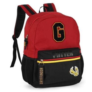 Imagem de Mochila Escolar Juvenil Costas Harry Potter Hogwarts Vinho
