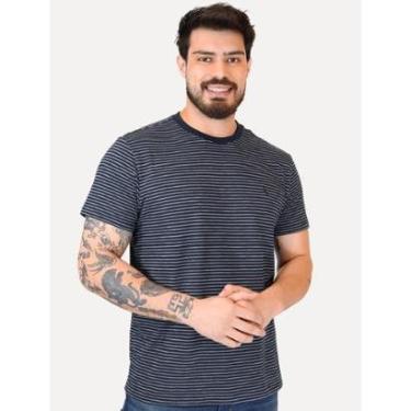 Imagem de Camiseta Reserva Masculina Regular Blue Listrado Azul Marinho-Masculino