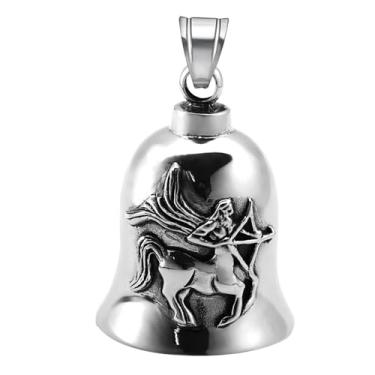 Imagem de Sino de motociclista para motocicleta, pingente de sino de motociclista Good Luck - Chaveiro acessório de sino de motociclista para homens Good Luck on the Road