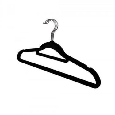 Imagem de Cabide De Roupa Plástico Revestido Em Veludo Com 3 Peças - Western