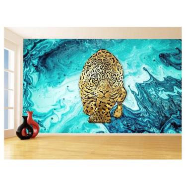 Imagem de Papel De Parede 3D Animais Pop Art Onça Pintada 3,5M Pxa71 - Você Deco