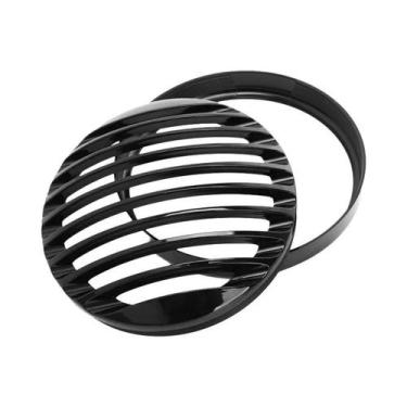Imagem de Capa De Grade De Farol LED ABS Preta 5 3/4 7 Redonda Para Harley Sport