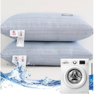 Imagem de Travesseiro Toque Pluma Luxo Premium Fibra de Silicone  Pronta Entrega