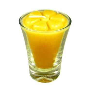 Imagem de Kit 12 velas amarelas 7 cm no copinho 12 h decoração festa - Velitas (